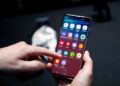 FILE PHOTO: A journalist uses the new Samsung Galaxy S10 smartphone at a press event in London, Britain February 20, 2019. REUTERS/Henry Nicholls/File Photo